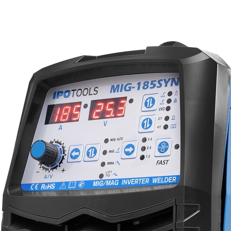 IPOTOOLS MIG 185SYN - Synergic Inverter Schweißgerät – Bild 6