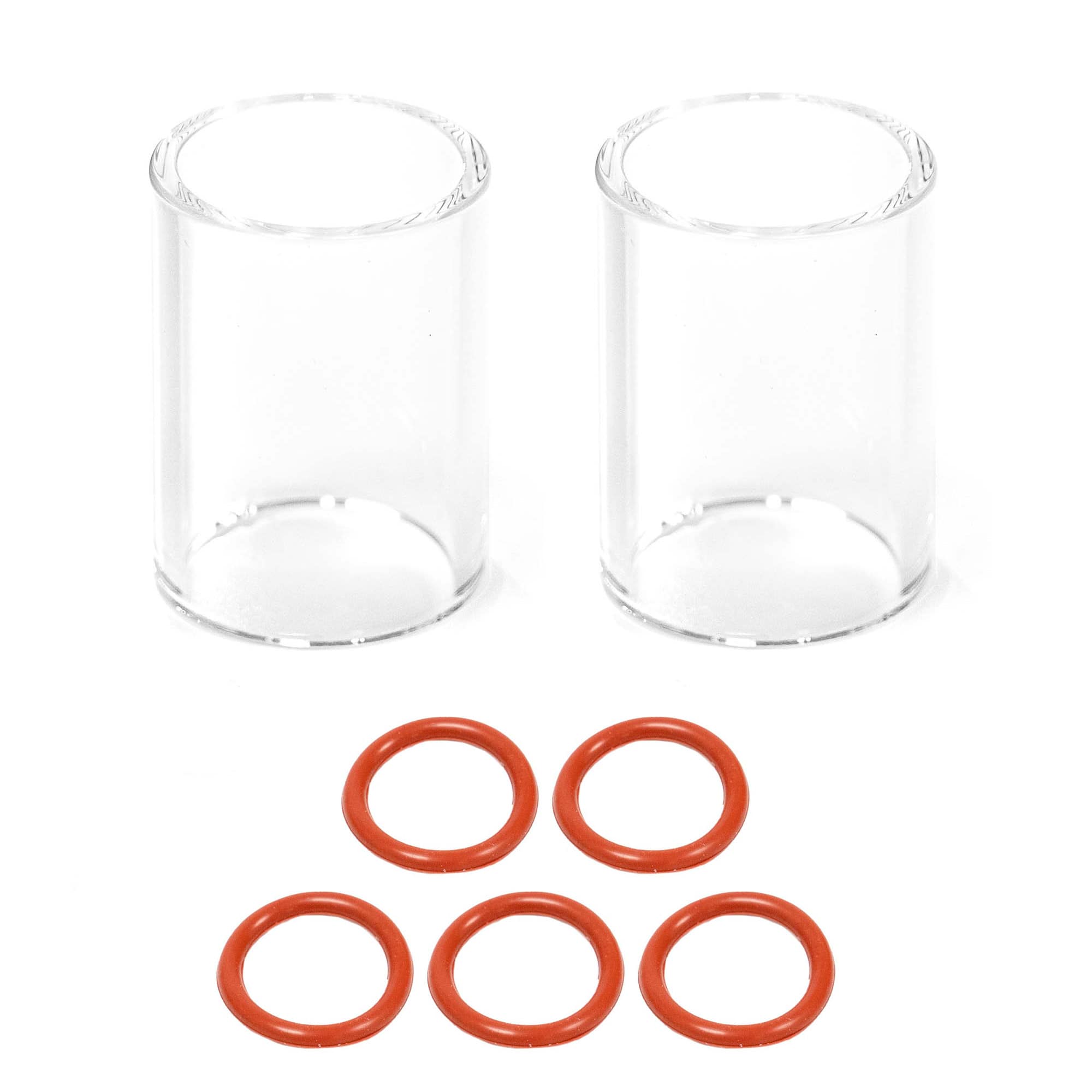 Zusätzliche glas Düsen (2x) und Dichtungen (5x) für Gaslinsen Zubehör
