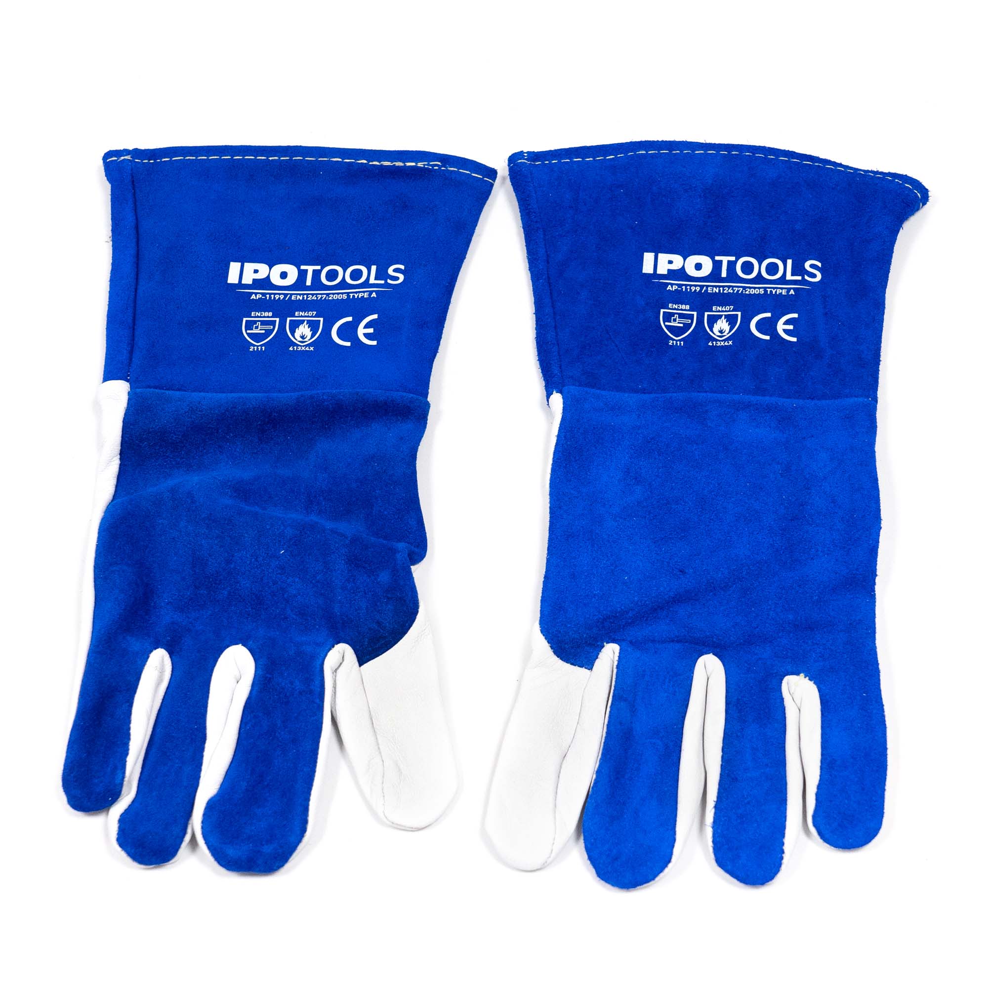Schweißhandschuhe AP-1199 (Natürliches Rinds- und Ziegenleder) – Bild 4
