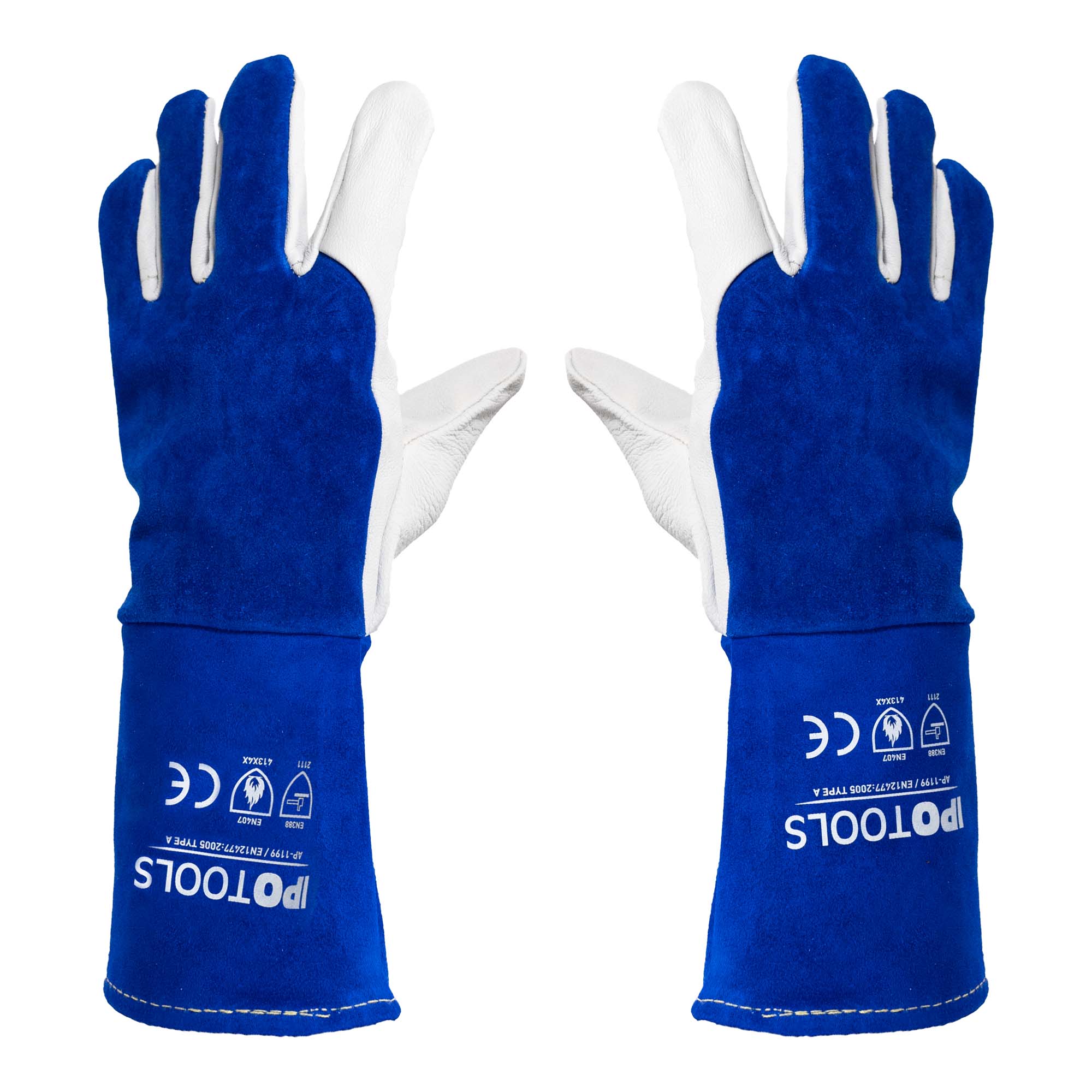 Schweißhandschuhe AP-1199 (Natürliches Rinds- und Ziegenleder)